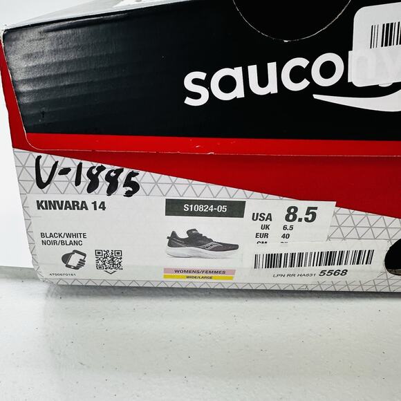 Saucony Kinvara 14 Shoes Women’s Black Sneakers Running Athletic Size 8.5 - Picture 7 of 7